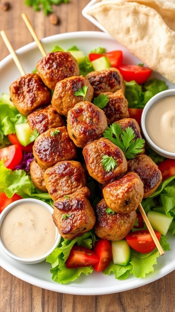 Herbed Lamb Kofta Skewers  