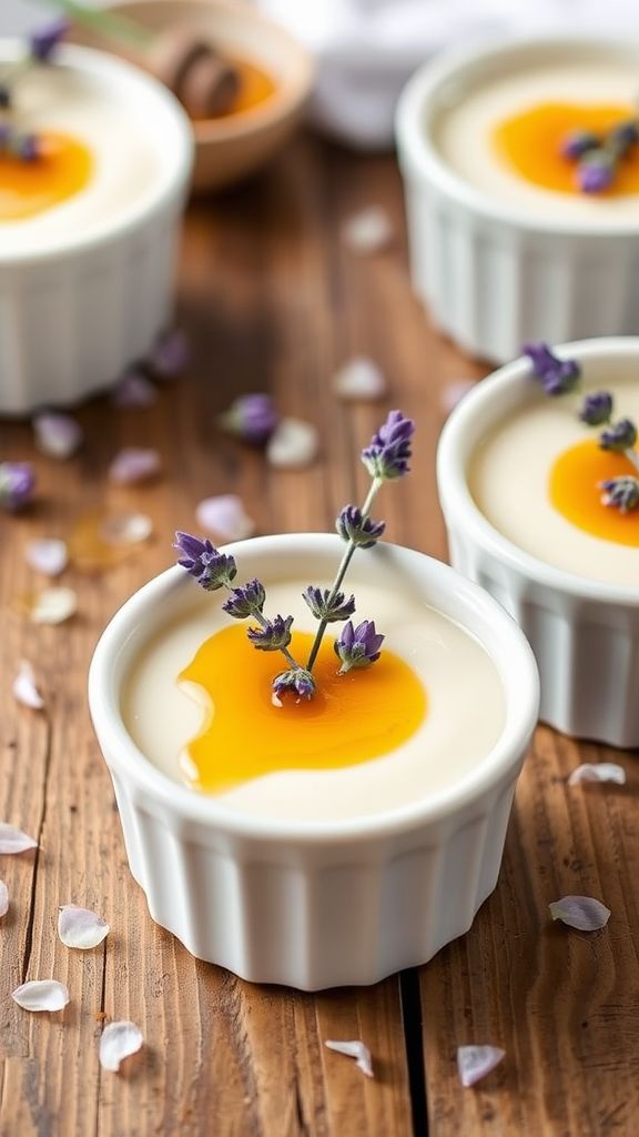 Honey Lavender Panna Cotta  