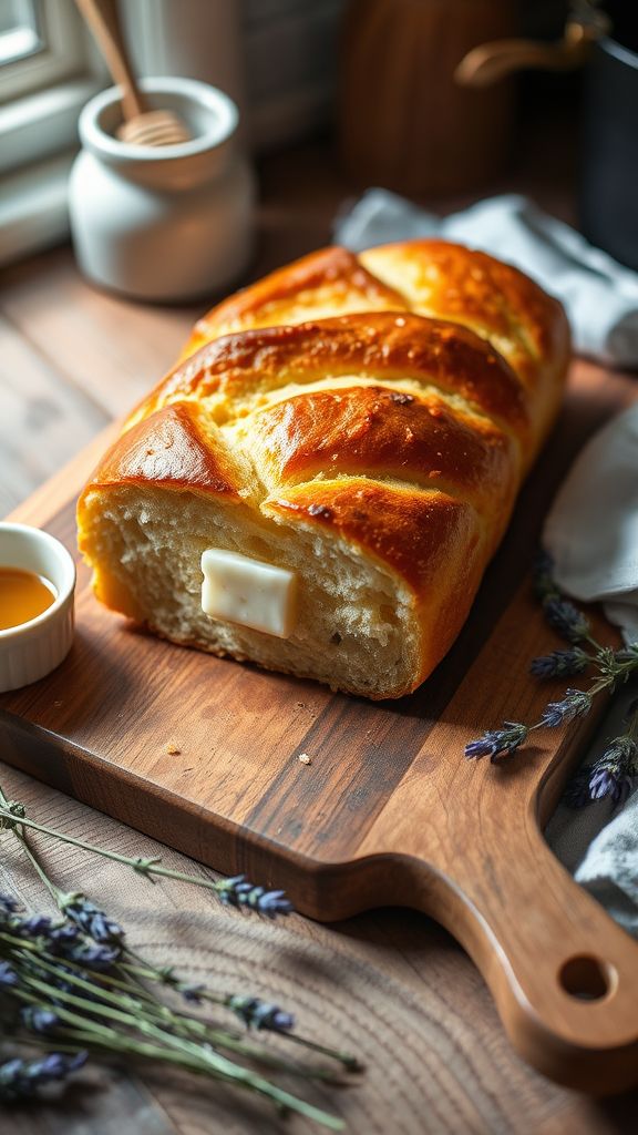 Lavender Honey Brioche