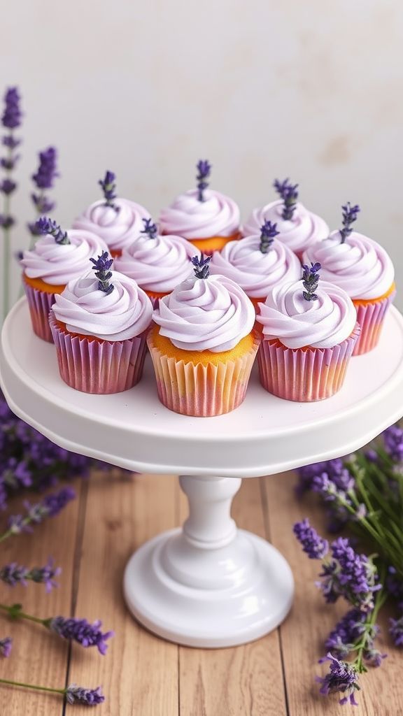 Lavender Honey Cupcakes  