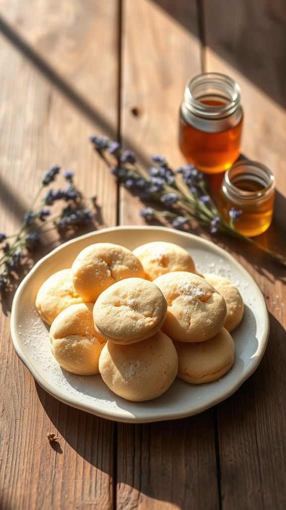 Lavender Honey Shortbread  