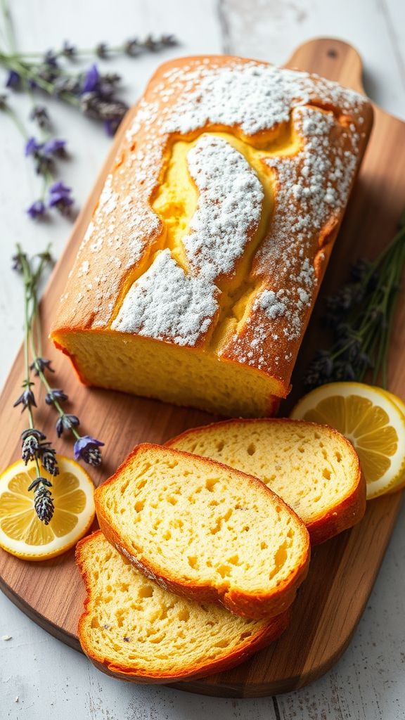 Lavender Lemon Spring Bread