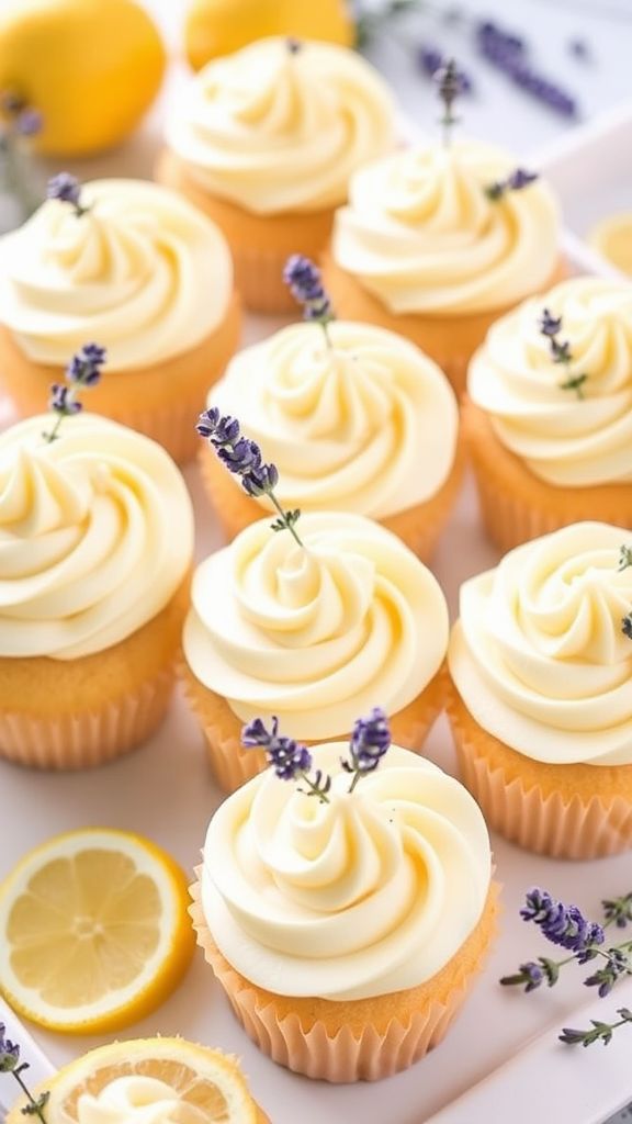 Lavender Lemonade Cupcakes