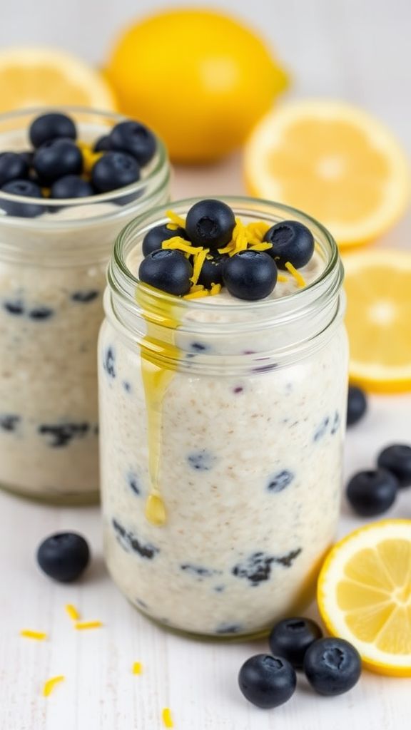 Lemon Blueberry Overnight Oats  