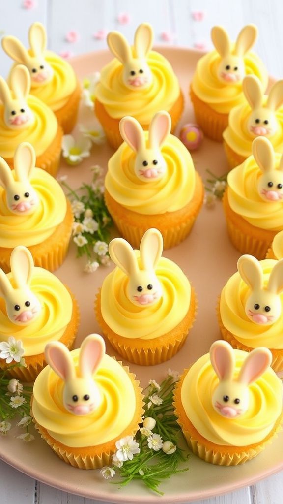 Lemon Bunny Cupcakes  