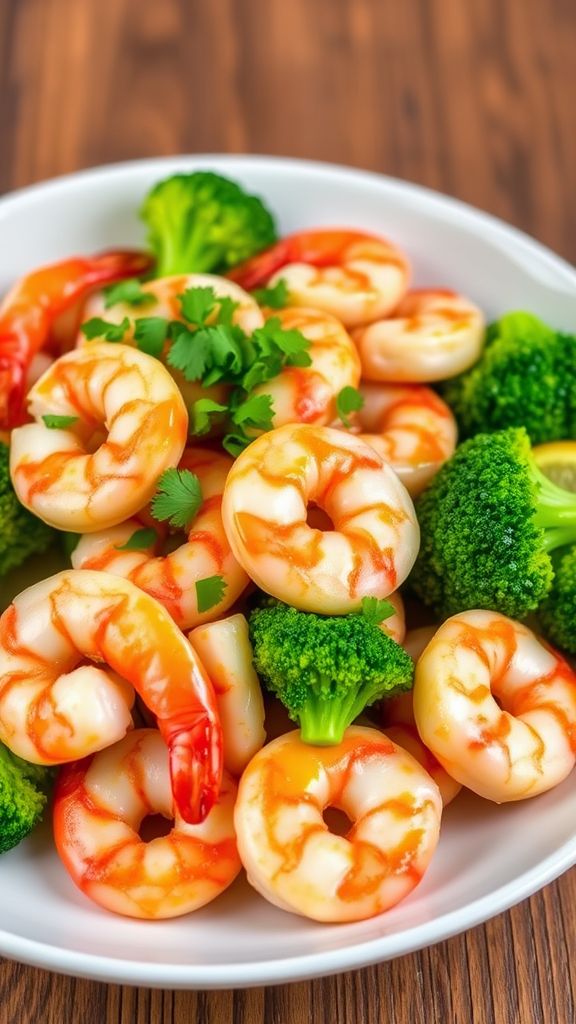 Lemon Garlic Shrimp with Broccoli