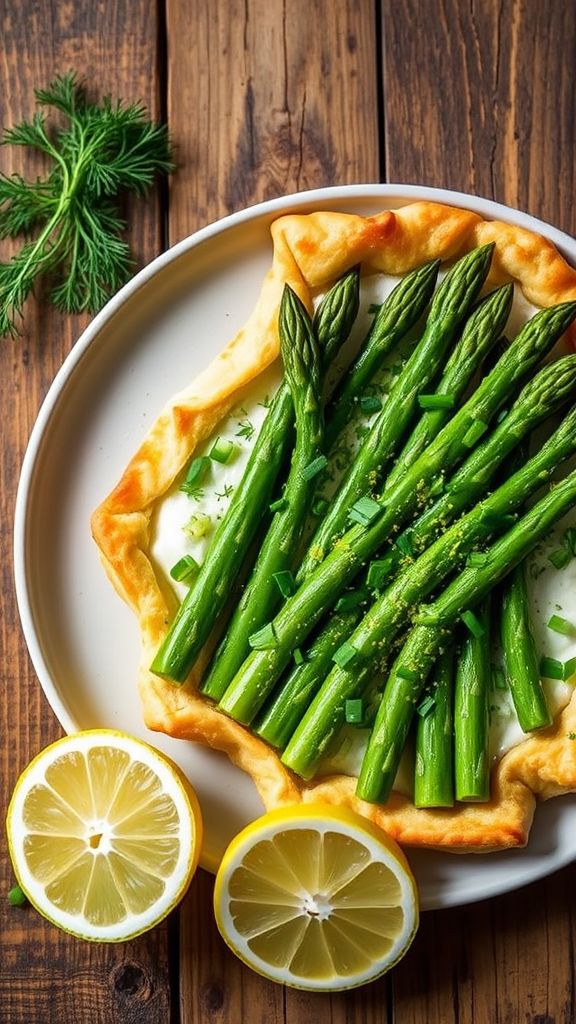 Lemon Herb Asparagus Tart