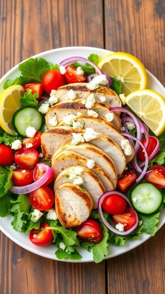 Lemon Herb Grilled Chicken Salad