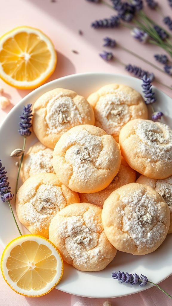 Lemon Lavender Cookie Blossoms  