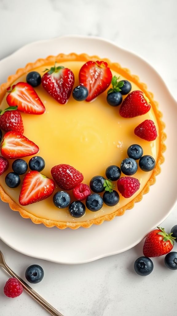 Lemon Tart with Fresh Berries