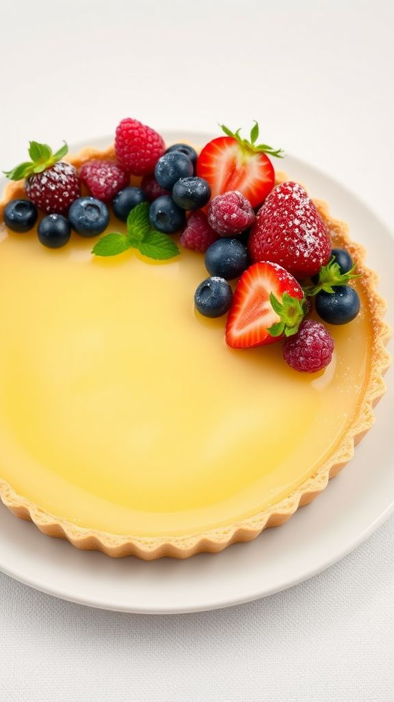 Lemon Tart with Fresh Berries