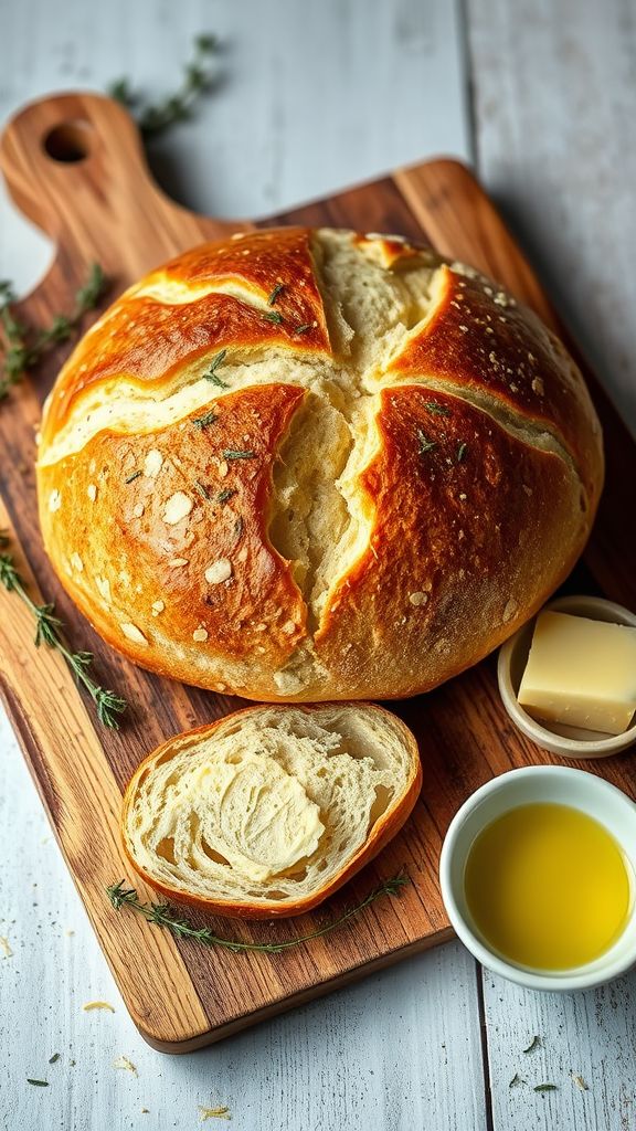 Lemon Thyme Artisan Bread