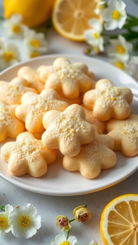 Lemon Zest Blossom Cookies  