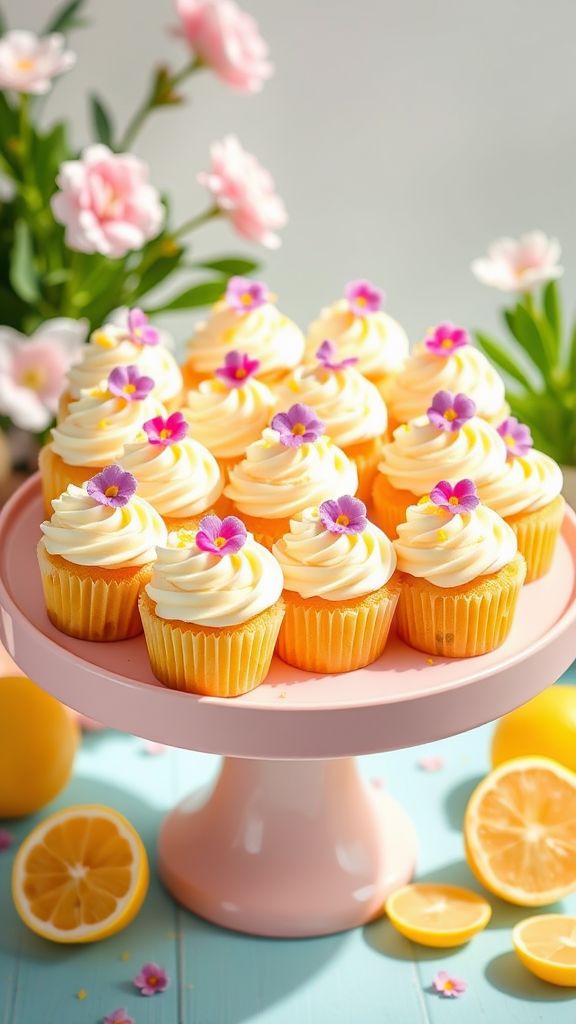 Lemonade Zest Spring Cupcakes