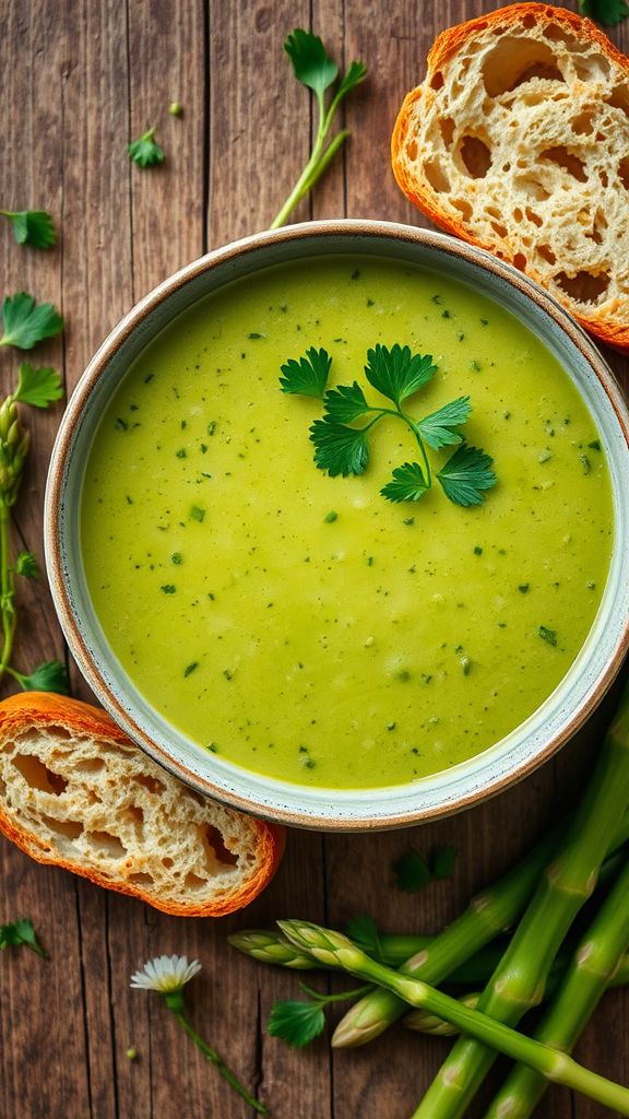 Lively Leek and Asparagus Soup  