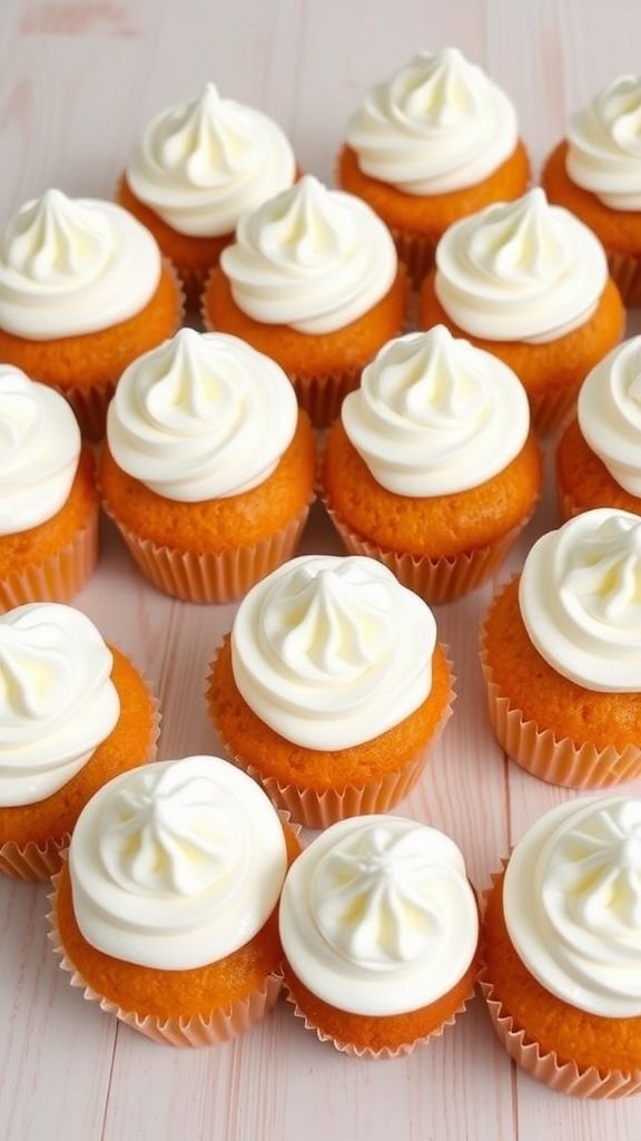 Marshmallow Cloud Carrot Cupcakes  