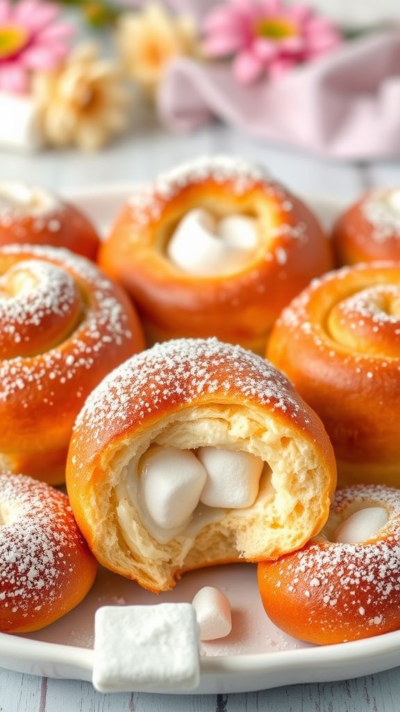 Marshmallow-Filled Celebration Rolls  