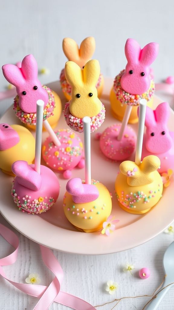 Marshmallow Peep Cake Pops