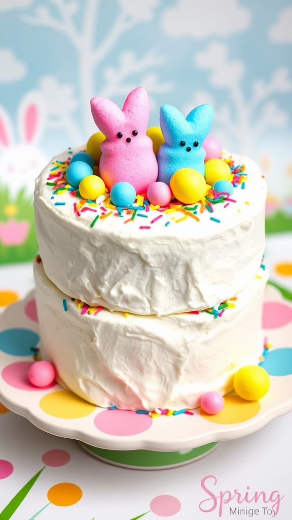 Marshmallow Peep Marshmallow Cake  