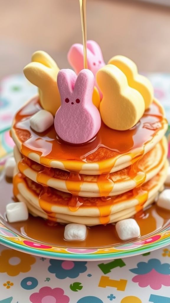 Marshmallow Peep Pancakes