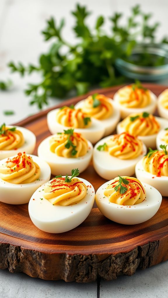 Mediterranean Herb Deviled Eggs  