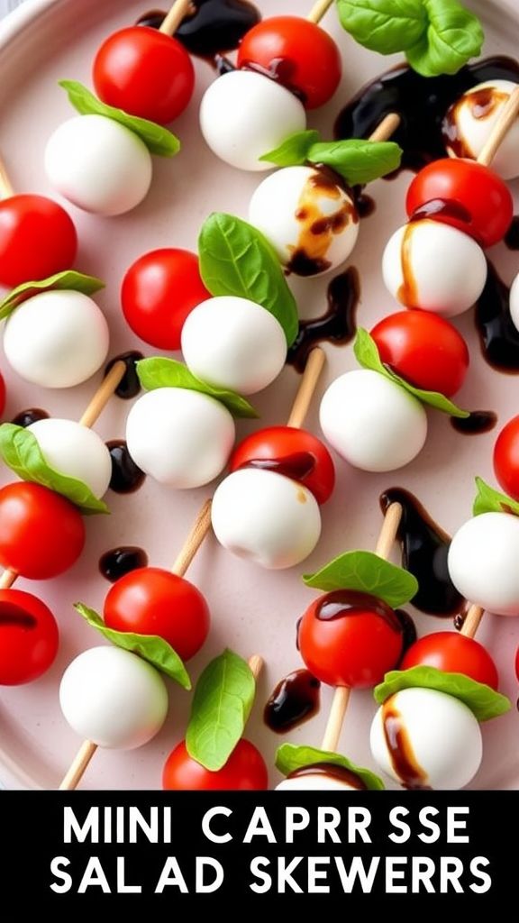 Mini Caprese Salad Skewers