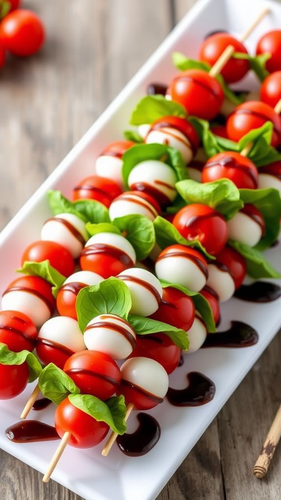 Mini Caprese Salad Skewers