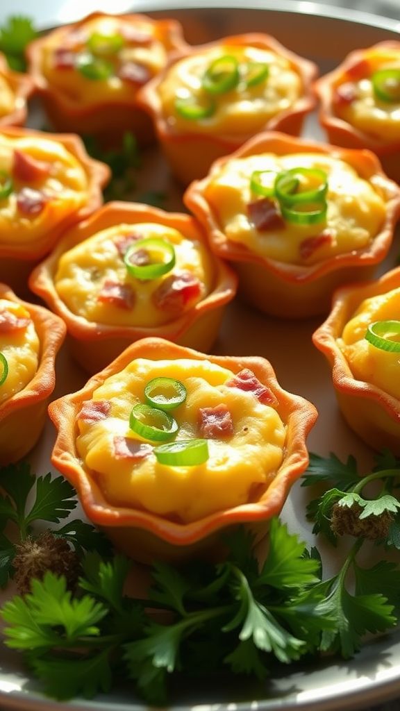 Mini Ham and Cheese Breakfast Quiches