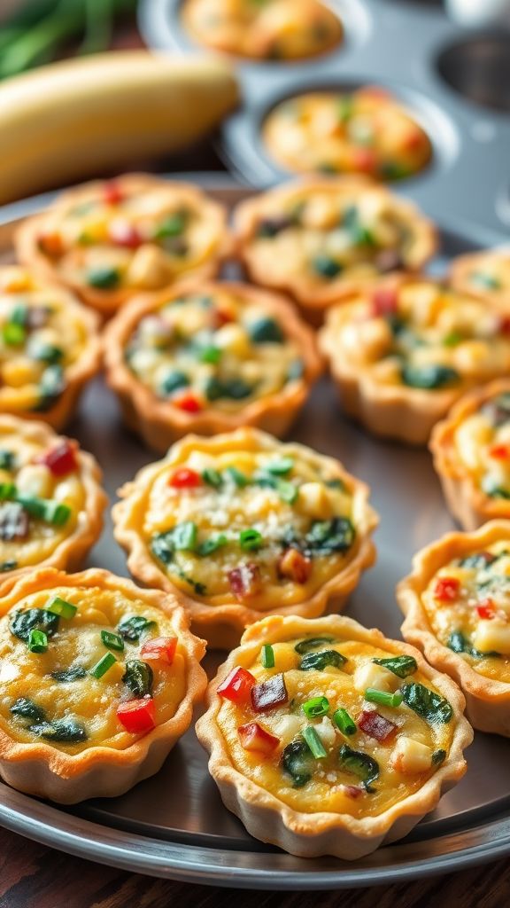 Mini Quiches with Seasonal Veggies