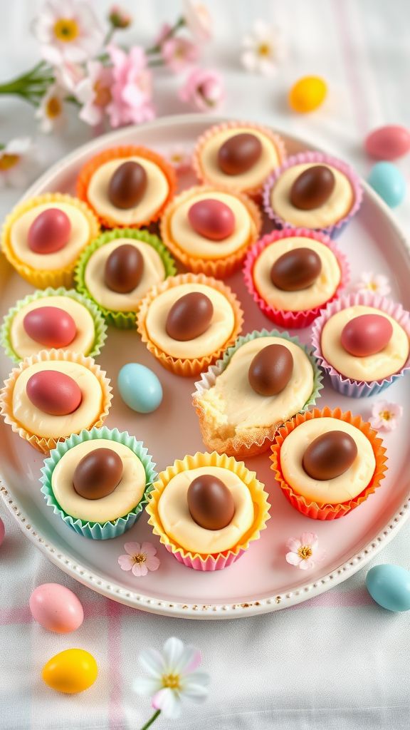 Miniature Easter Egg Cheesecakes  