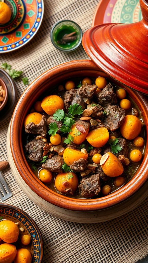 Moroccan Lamb Tagine with Apricots  