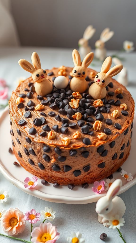 Nutty Bunny Chocolate Chip Cake