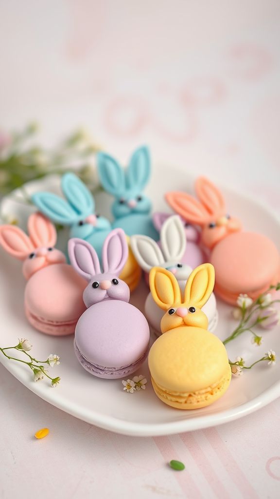 Pastel Macaron Bunnies  