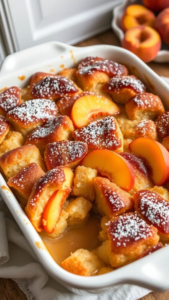 Peach French Toast Bake  