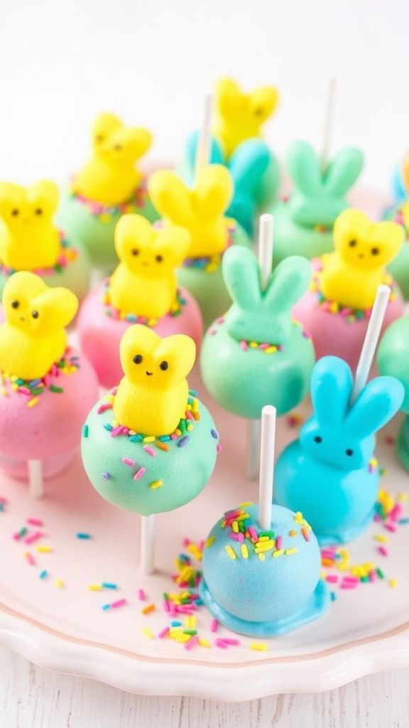 Peeps Paradise Cake Pops  