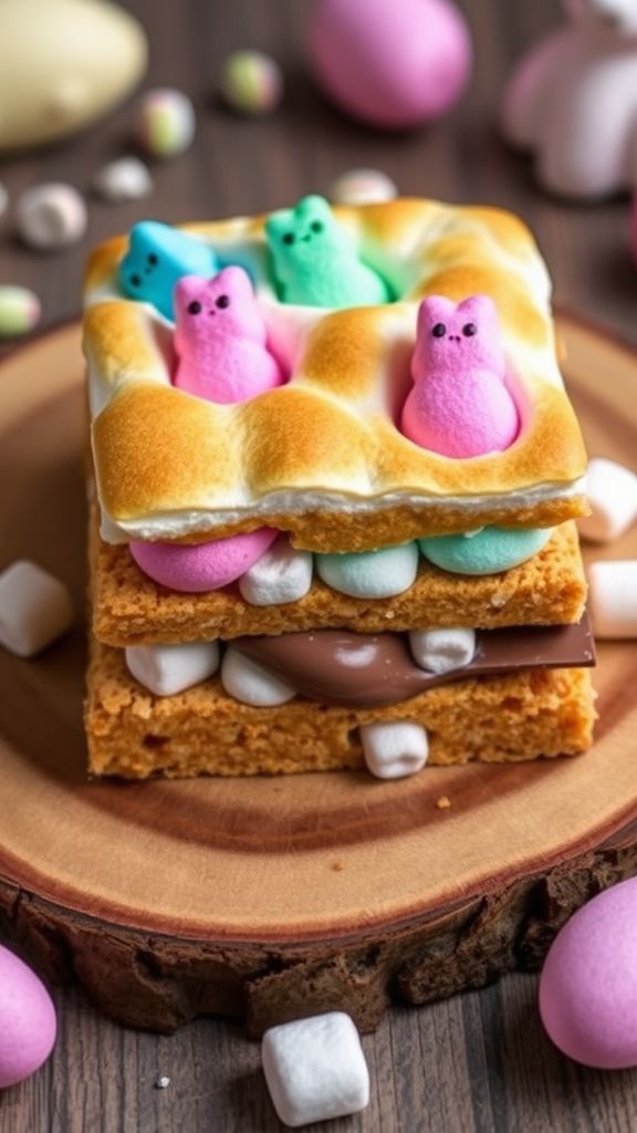 Peeps S'mores Bars  