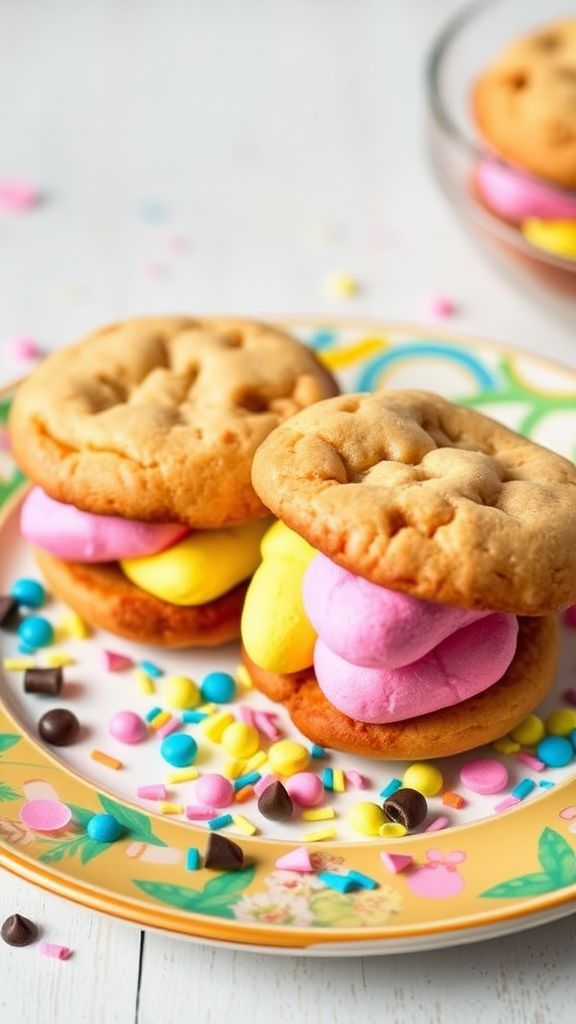 Peeps-Stuffed Cookie Sandwiches