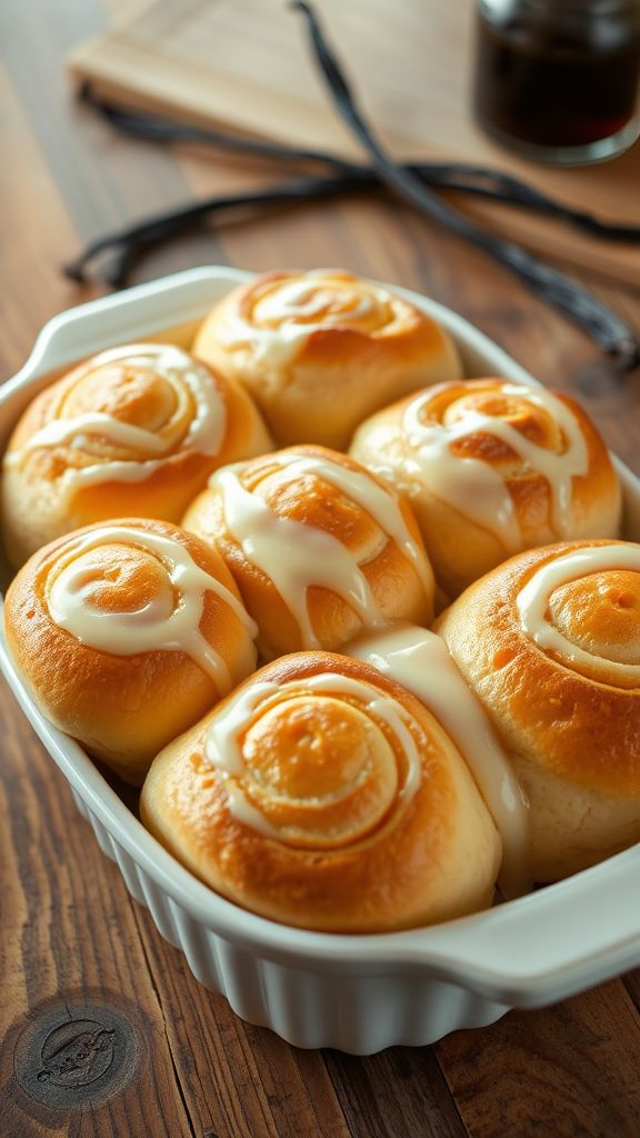 Pillowy Vanilla Bean Rolls  