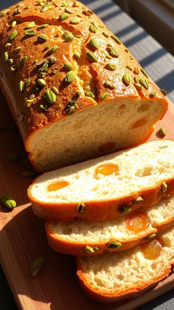 Pistachio and Apricot Spring Bread