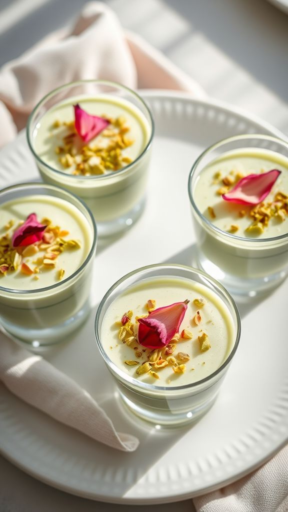 Pistachio and Rose Water Mousse  