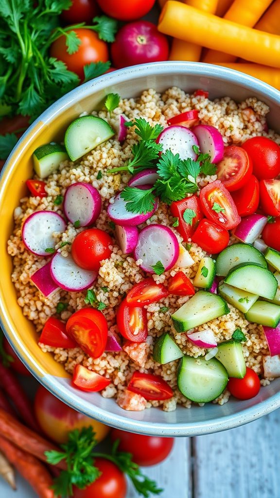 Quinoa and Radish Spring Salad