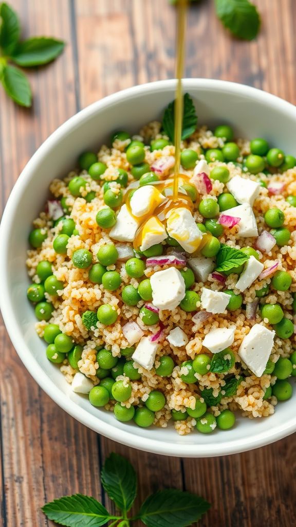 Quinoa Salad with Peas and Mint