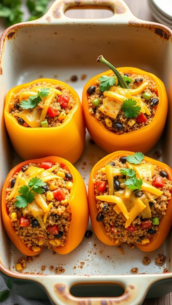 Quinoa Stuffed Bell Peppers