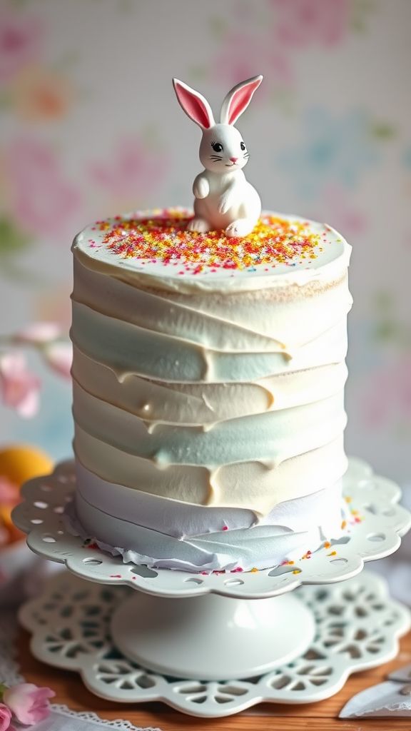 Rainbow Bunny Layer Cake