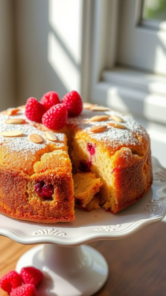 Raspberry Almond Coffee Cake