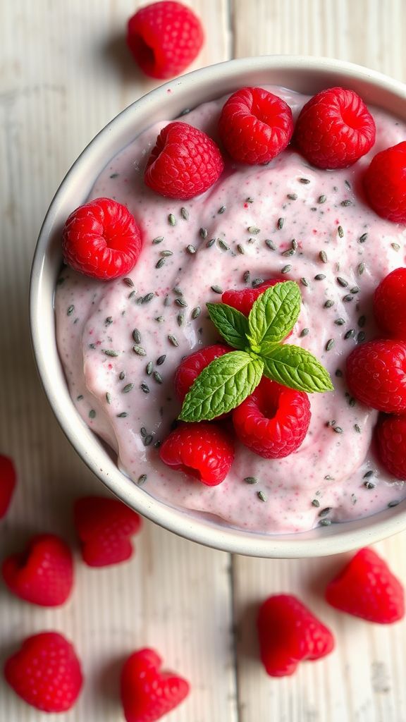 Raspberry Chia Seed Pudding