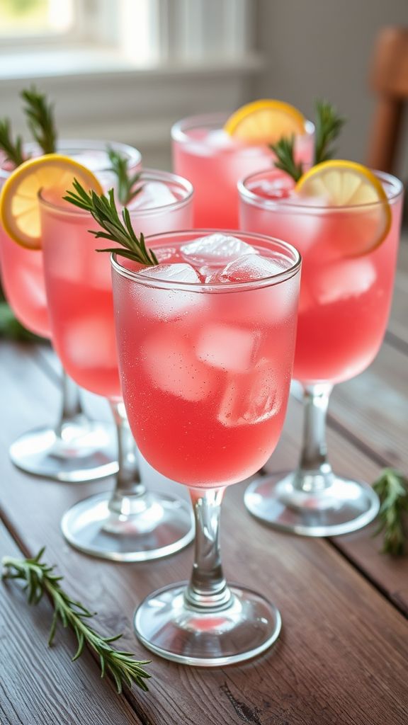 Rhubarb Rosemary Refresher  