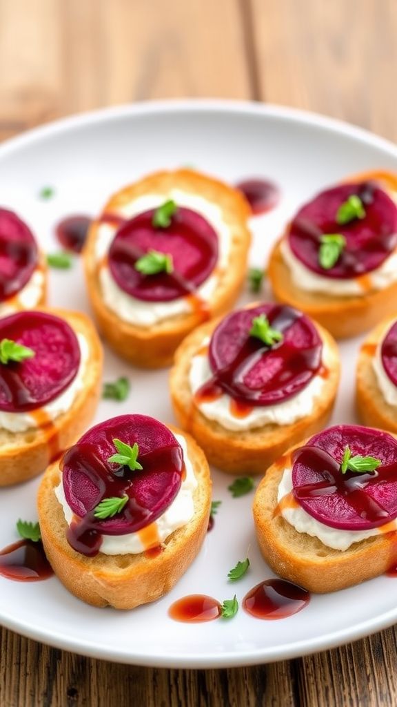 Roasted Beet and Goat Cheese Bites