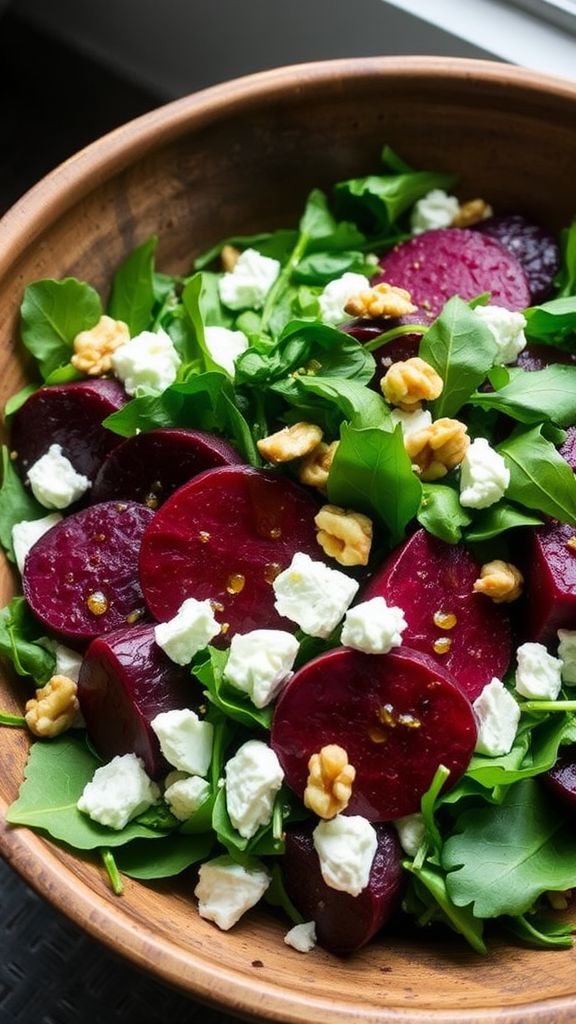 Roasted Beet and Goat Cheese Salad