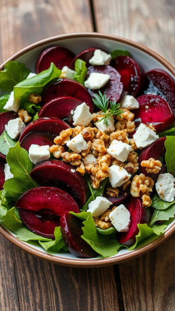 Roasted Beet and Goat Cheese Salad